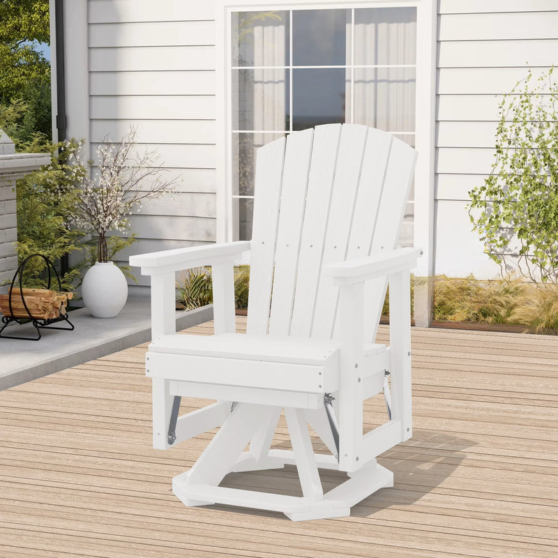 HDPE Adirondack Swivel Glider Chair