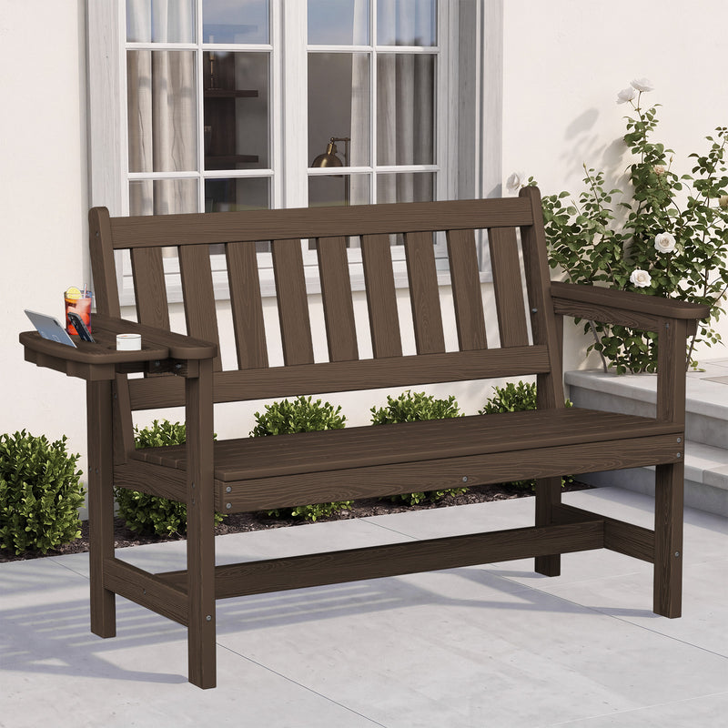 Outdoor 2-Person Park Bench