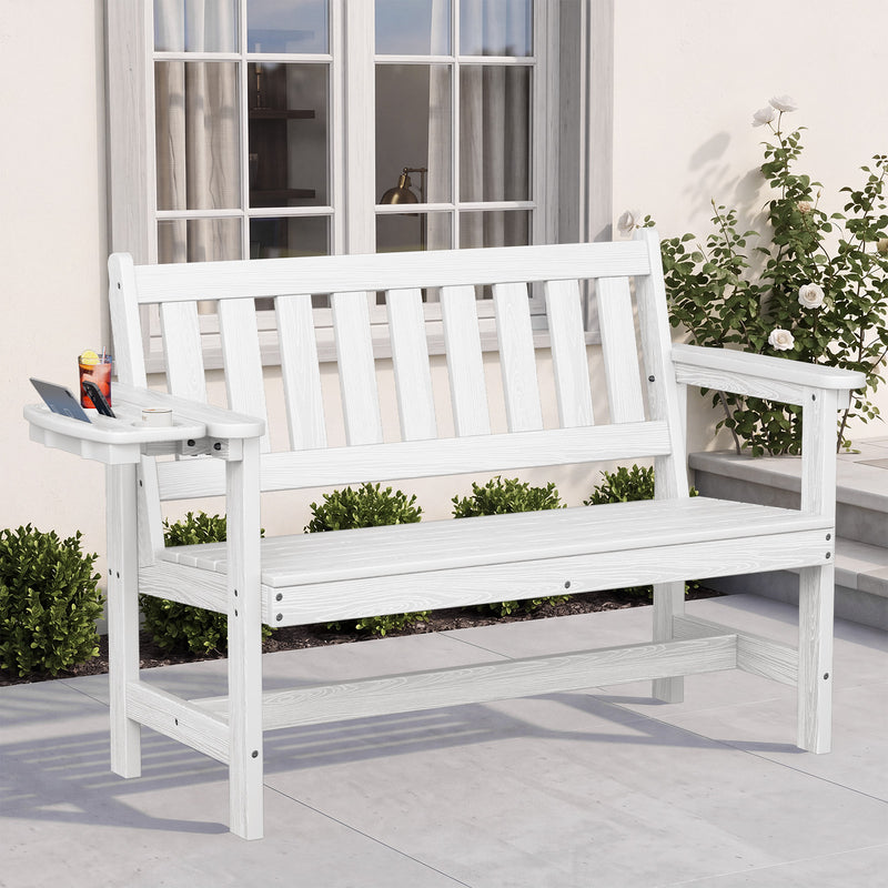 Outdoor 2-Person Park Bench