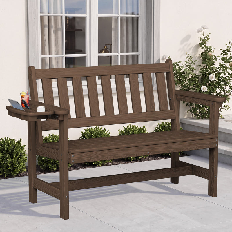 Outdoor 2-Person Park Bench