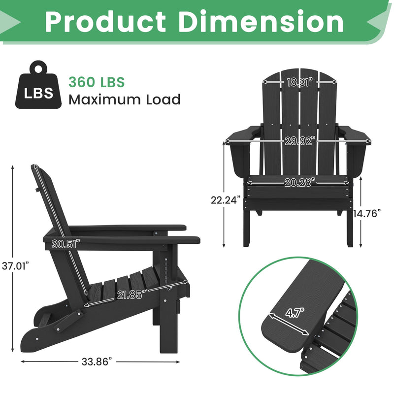 Outdoor Folding Adirondack Chair
