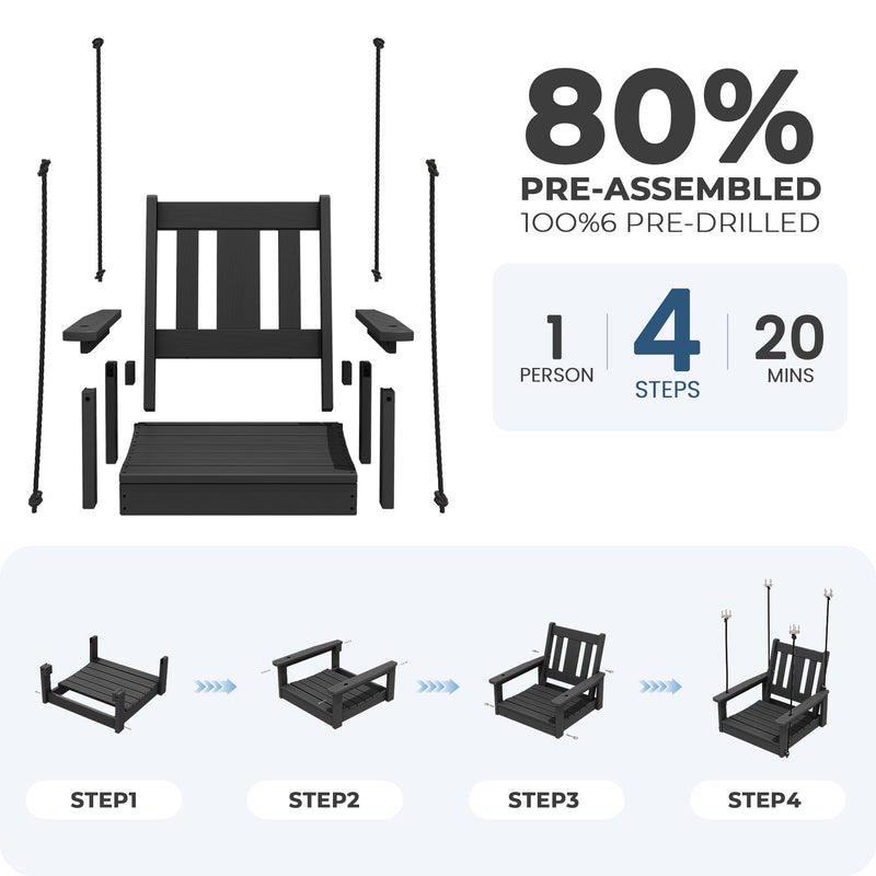 Single Seater Porch Swing Chair