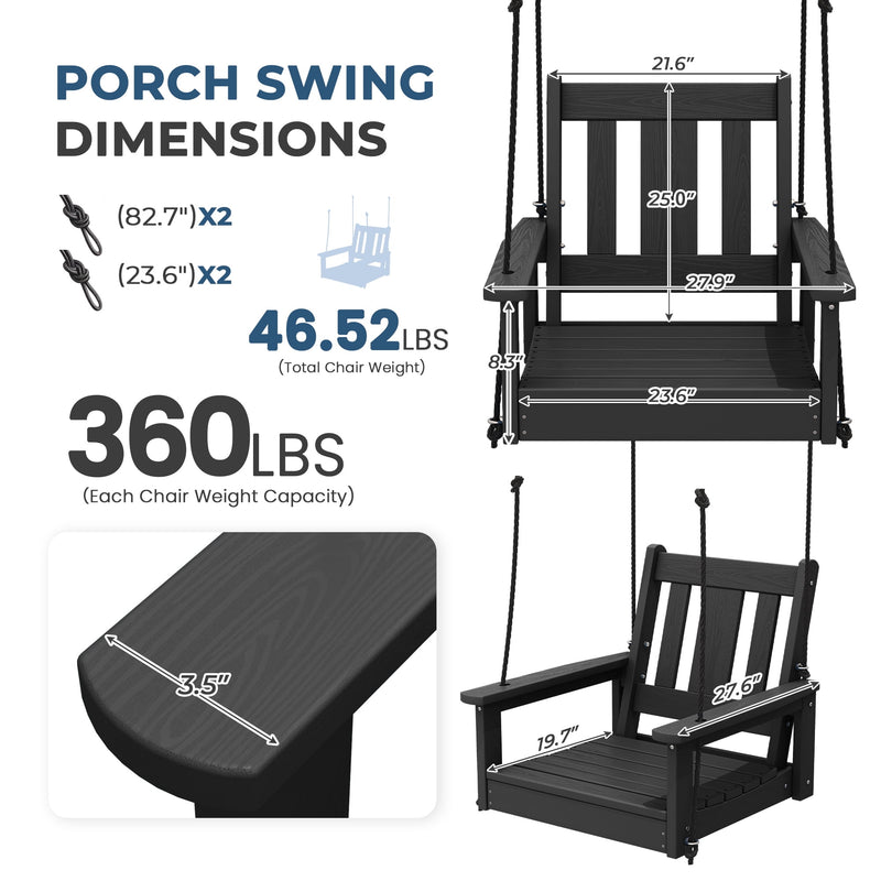 Single Seater Porch Swing Chair