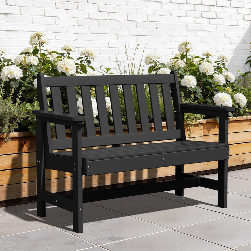 Outdoor 2-Person Park Bench