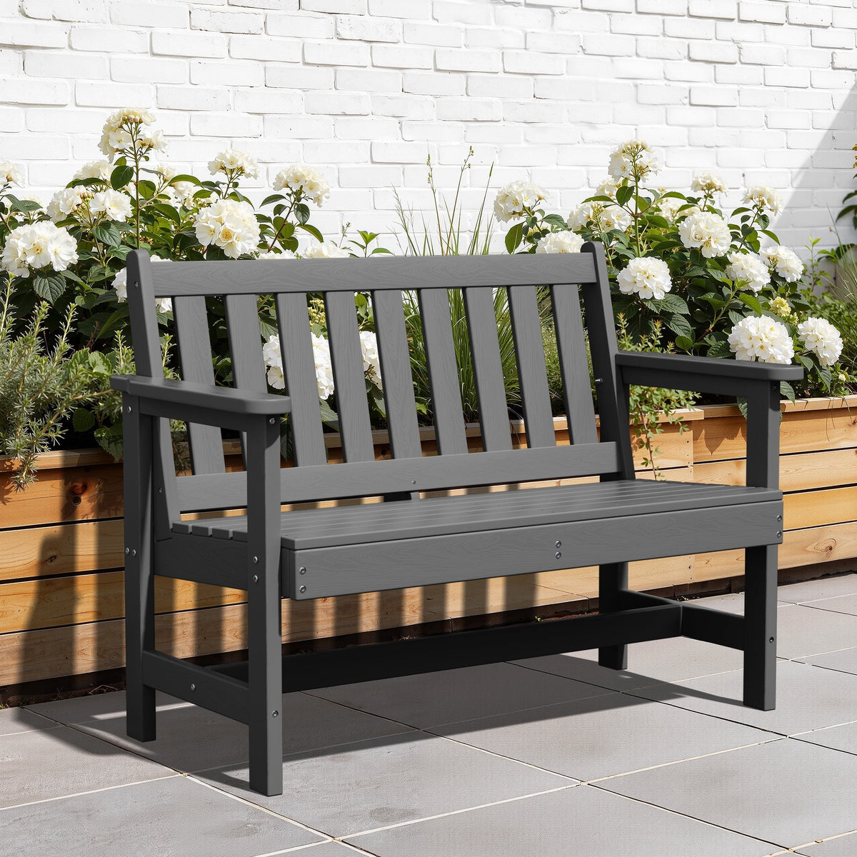 Outdoor 2-Person Park Bench
