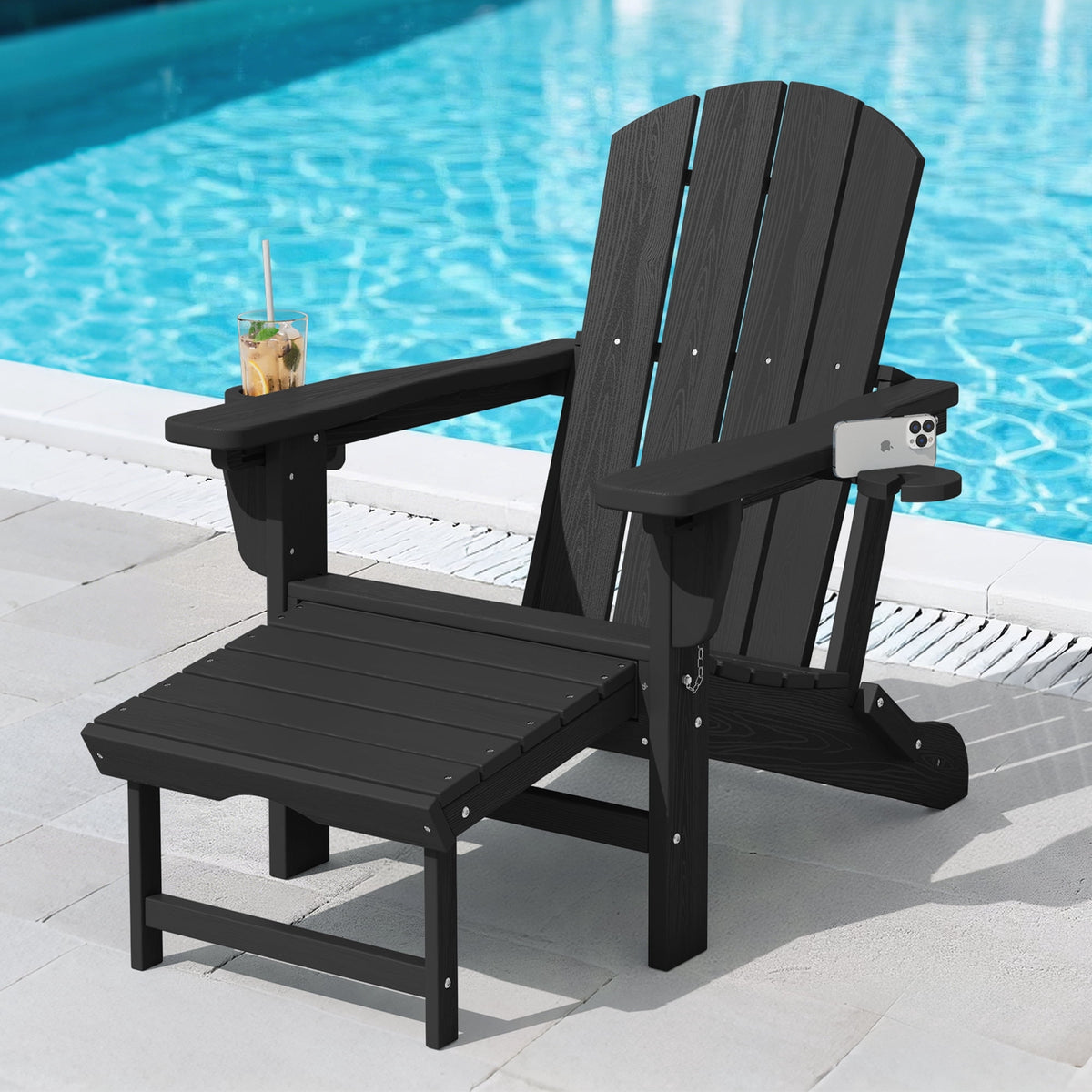 Reclining Adirondack Chair with Ottoman