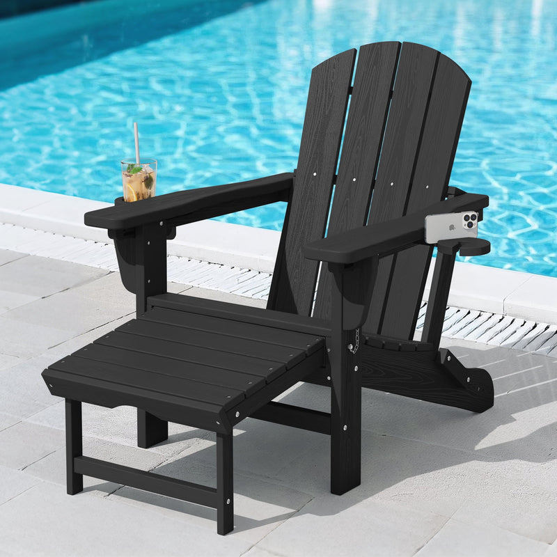 Reclining Adirondack Chair with Ottoman
