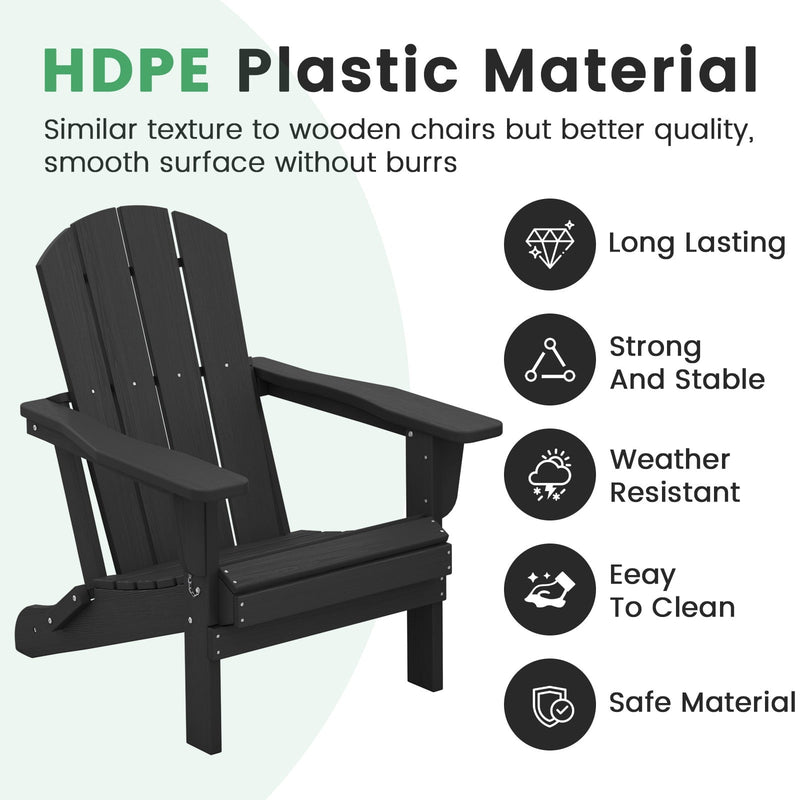 Outdoor Folding Adirondack Chair