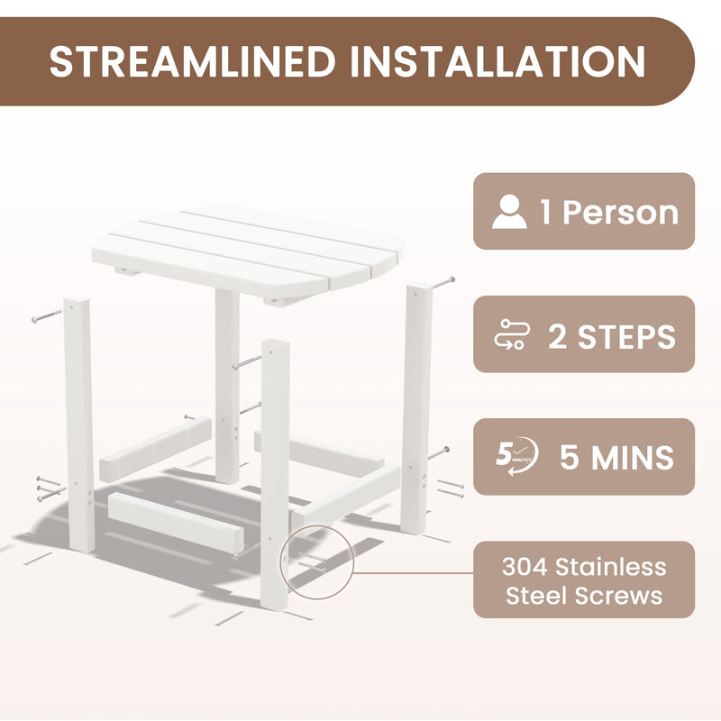 HDPE Poly Side Table