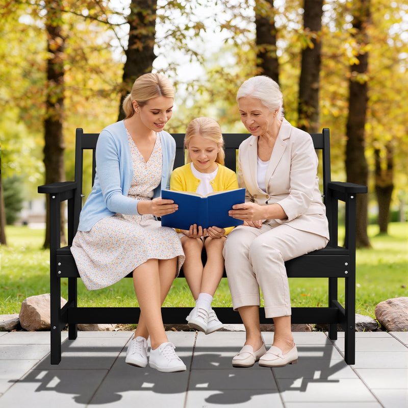Outdoor 2-Person Park Bench